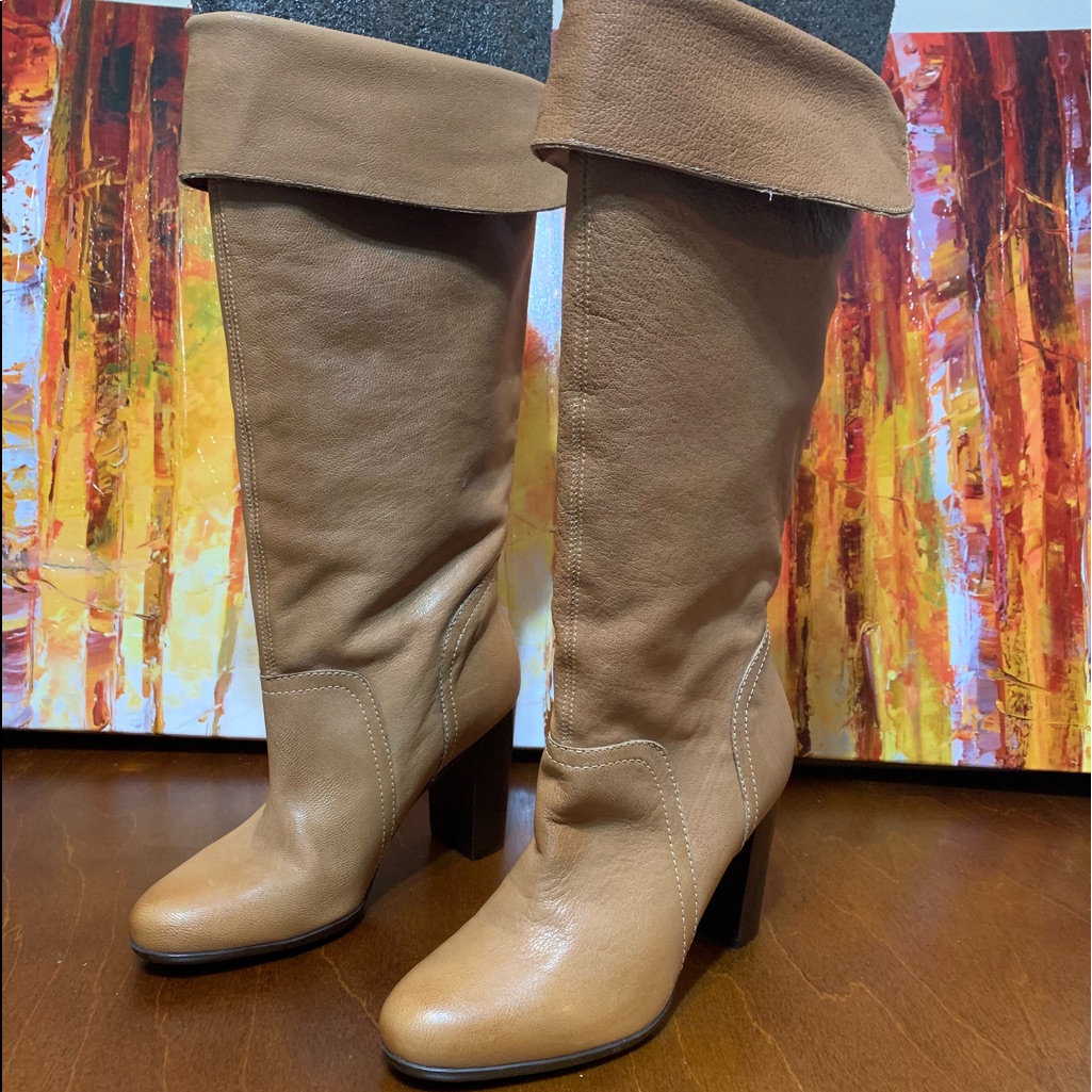 Talbots Sale Tan Brown Heel Boots